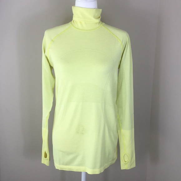 lululemon athletica Tops - 🍋 Lululemon Yellow Turtleneck Long Sleeve
